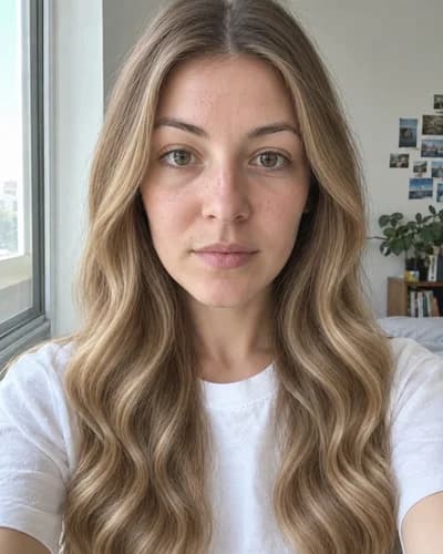 After: Body Wave in Honey Blonde